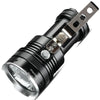 27 Вт мощный фонарик, уличный прожектор, высокая яркость, вспышка, USB перезаряжаемый портативный поисковый светильник