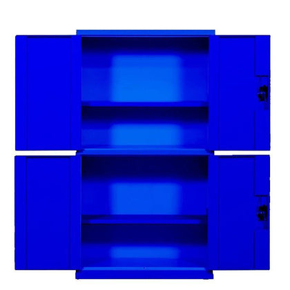 Синий четырехдверный шкаф для инструментов 1800*1000*500 мм, тяжелый аппаратный шкаф, утолщенный железный шкаф, шкаф для хранения инструментов с ящиком