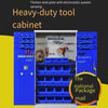 Синий четырехдверный шкаф для инструментов 1800*1000*500 мм, тяжелый аппаратный шкаф, утолщенный железный шкаф, шкаф для хранения инструментов с ящиком