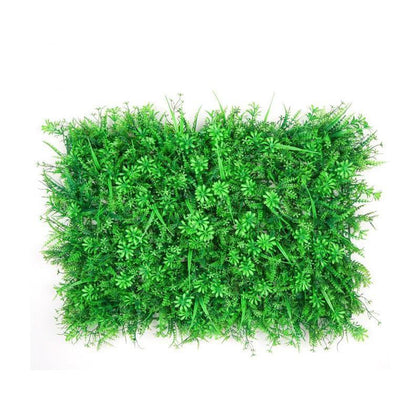 60 * 40 * 9 см Имитация зеленого растения Настенный газон Имитация длинного саженца с цветком Зеленое растение Стена Пластиковый газон Украшение стены Зеленый газон