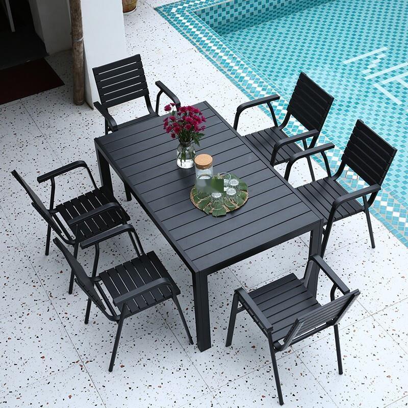 Outdoor Table And Chair Courtyard Table And Chair Three Piece Set Small Tea Table Balcony Table And Chair Outdoor Leisure Milk Tea Coffee Shop Table And Chair