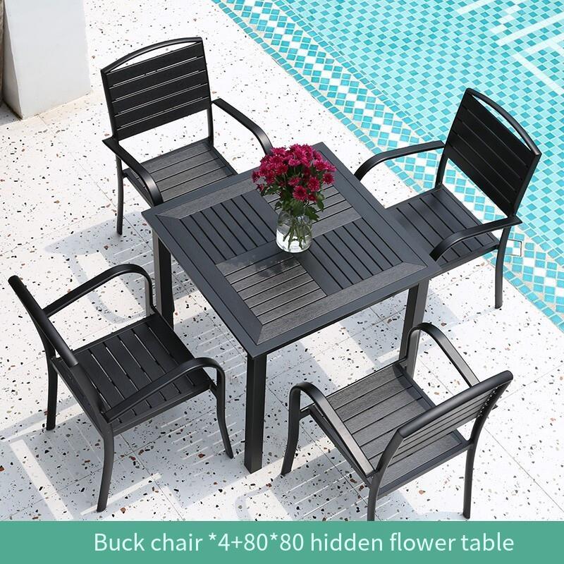 Outdoor Table And Chair Courtyard Table And Chair Three Piece Set Small Tea Table Balcony Table And Chair Outdoor Leisure Milk Tea Coffee Shop Table And Chair