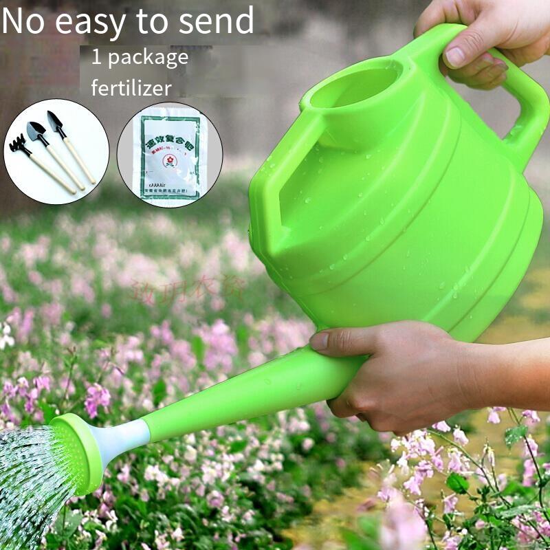 10 Pieces Thickened Sprinkling Kettle Large Watering Spout Plastic Watering Kettle Long Spout Sprinkling Kettle Horticultural Watering Pot Household Watering Pot 2.5L Green Belt Cover