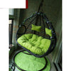 Подвесной стул из толстого ротанга, подвесная корзина для использования в помещении и на открытом воздухе, одиночный стул из ротанга, кресло-качалка, коричневый двойной подлокотник с защитой от ротанга
