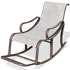 Household 2 Pieces Of Rocking Chair Reclining Chair Elderly People's Nap Leisure Chair Indoor And Outdoor Armchair Adult Balcony Leisure Reclining Chair