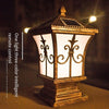 Налобный светильник на солнечной батарее, уличный настенный светильник, лампа для ворот, лампа для двора, уличная водонепроницаемая лампа-колонна, садовая лампа, настенный налобный светильник