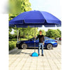 2,2 м уличный зонт от солнца зонт от солнца стойло зонтик от солнца большой зонт зонт для двора уличный зонт синий серебряный клей