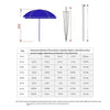 2,2 м уличный зонт от солнца зонт от солнца стойло зонтик от солнца большой зонт зонт для двора уличный зонт синий серебряный клей