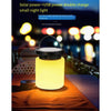 Outdoor Solar Lamp Courtyard Lamp Small Night Lamp Camping Lamp Portable Lamp Household Indoor Lighting USB Dual Charge Garden Breathing Lamp