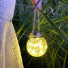 Solar Garden Lamp Household Crack Lamp Outdoor Garden Villa Layout Decorative Glass Crack Lamp Hanging Lamp Tree Lamp Small Night Lamp Solar Star Lamp