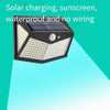 Solar Lamp Human Body Induction Outdoor Waterproof Courtyard Lamp Household Outdoor Wall Lamp Super Bright LED Street Lamp
