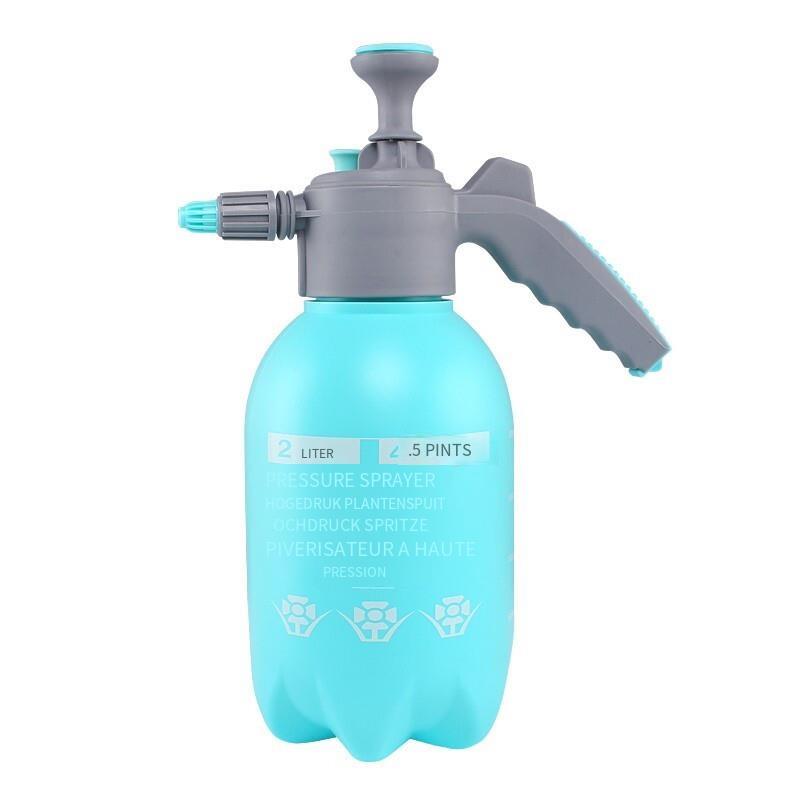6 Pieces Air Pressure Type Large Capacity Watering Pot Office Alcohol Disinfectant Spray Bottle 84 Disinfectant Water Gardening Watering Pot Green Kettle 2L