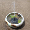 Солнечный фонтан, небольшой открытый двор, циркулирующий пруд, сад, ландшафтный дизайн, солнечный водяной насос, круглый плавающий фонтан