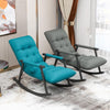 Nordic Lazy Sofa Rocking Chair Adult Nap Family Single Balcony Living Room Back Leisure Chair Reclining Chair Grey