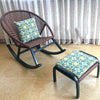 Кресло-качалка для пожилых людей, кресло для отдыха для взрослых, шезлонг из ротанга, кресло-качалка для балкона, крытый одиночный стул из ротанга, Гана, кресло-качалка, включая подушку
