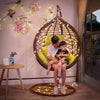 Hanging Basket Chair Indoor Swing Hanging Blue Cradle Drop Chair Lazy Family Hammock Hanging Blue Chair Rattan Chair Balcony Leisure Chair