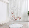 Hanging Chair Swing Hanging Basket Rattan Chair Household Leisure Lazy Indoor Balcony Bird's Nest Chair Double Hammock White