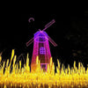 Светодиодный наземный фонарь для газона, имитация непромокаемой воды, садовый ландшафтный светильник, парковое освещение, украшение, уличный наземный фонарь из пшеничного колоса, 10 пшеничных початков, электричество