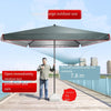 Наружный солнцезащитный козырек для двора, большой зонт, стойло, коммерческий большой квадратный зонт, против защемления рук, синий, 2,0*2,0 м