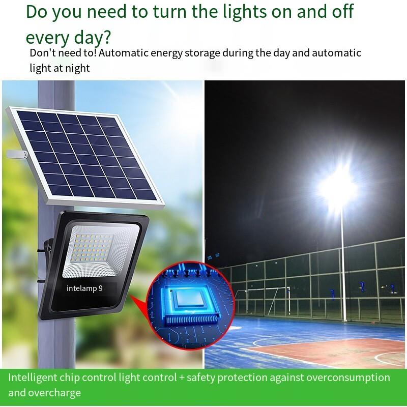 Solar Lamp Outdoor Courtyard Lamp Household Indoor And Outdoor LED Projection Lamp New Rural Lighting Street Lamp Searchlight Square Enclosure Court Wall Lamp