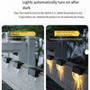 Solar Wall Lamp Household Fence Railing Lamp Outdoor Courtyard Decorative Landscape Lamp Waterproof Stair Step Lamp 8 Sets