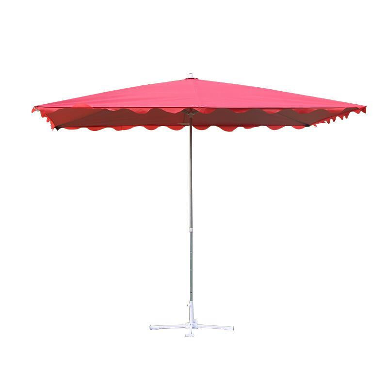 Sun Umbrella Outdoor Folding Umbrella Sunscreen And Rainproof Shop Square Umbrella Thickened Inclined Umbrella Blue Against The Wall 2 M 4 Bones