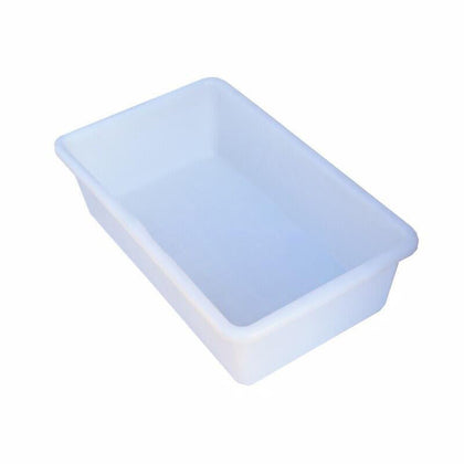 40*30*10 Пластиковая квадратная раковина Белая пластиковая раковина Кухонная утварь Специальная прямоугольная непрозрачная раковина может использоваться в качестве бассейна для разведения 