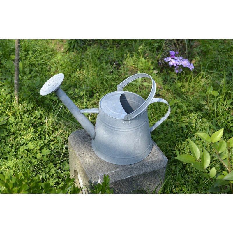 Watering Pot Gardening Iron Large Capacity Used Watering Pot Watering Pot Spraying Pot Old Zinc Old Zinc Color