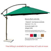2.7m Double Top Umbrella Coffee Color With Marble Base Stall Umbrella Big Sun Umbrella Balcony Umbrella Banana Umbrella