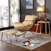Роскошное кресло-качалка, кресло с откидной спинкой, диван для взрослых, ленивый диван, скандинавская семья, гостиная, балкон, кресло для отдыха, простой беззаботный стул, светло-желтый