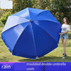 2.4m Outdoor Sunshade Umbrella Sunshade Umbrella Large Stall Umbrella Custom Royal Blue