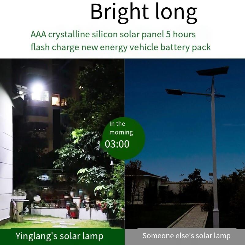 Solar Lamp Outdoor Street Lamp Household Courtyard Lamp New Rural Outdoor Lighting Led Projection Lamp Municipal Engineering Construction Site Square Wall Lamp European Standard High Configuration