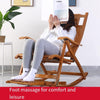 Бамбуковое кресло-качалка Кресло-качалка для пожилых людей Летнее кресло-трость Балкон Стул для обеденного перерыва Зимнее и летнее кресло двойного назначения для сна Складной стул