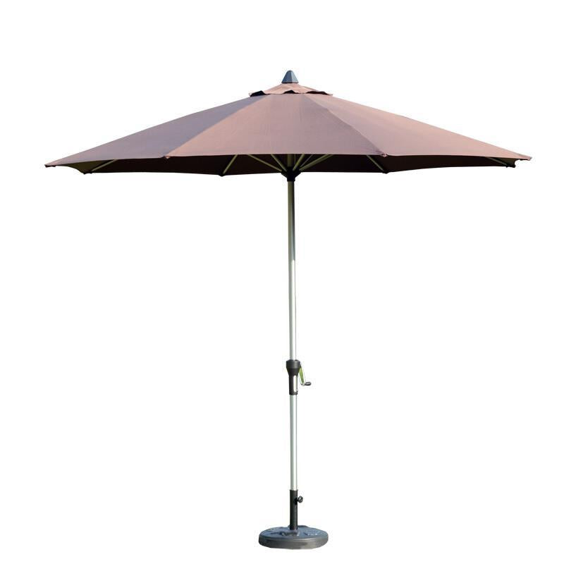 Outdoor Sunshade Umbrella Bar Cafe Leisure Furniture With Umbrella 15kg Cement Frog Base