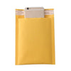 Только 1400 Самозапечатывающийся пакет из крафт-бумаги, композитный пузырьковый конверт, противоударная желтая пенопластовая экспресс-сумка 11*13+4 см