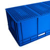 Большая пластиковая коробка оборачиваемости упаковки промышленной коробки оборота склада прямоугольная 1000 * 400 * 280 мм серый цвет