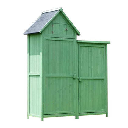 Outdoor Storage Cabinet Rainproof And Sunscreen Glove Cabinet Balcony Box Toy Storage Cabinet Green 6-grid