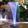 Новый солнечный плавающий фонтан с лампой и функцией зарядки. Водный плавающий пейзажный фонтан 5 В 1,4 Вт.