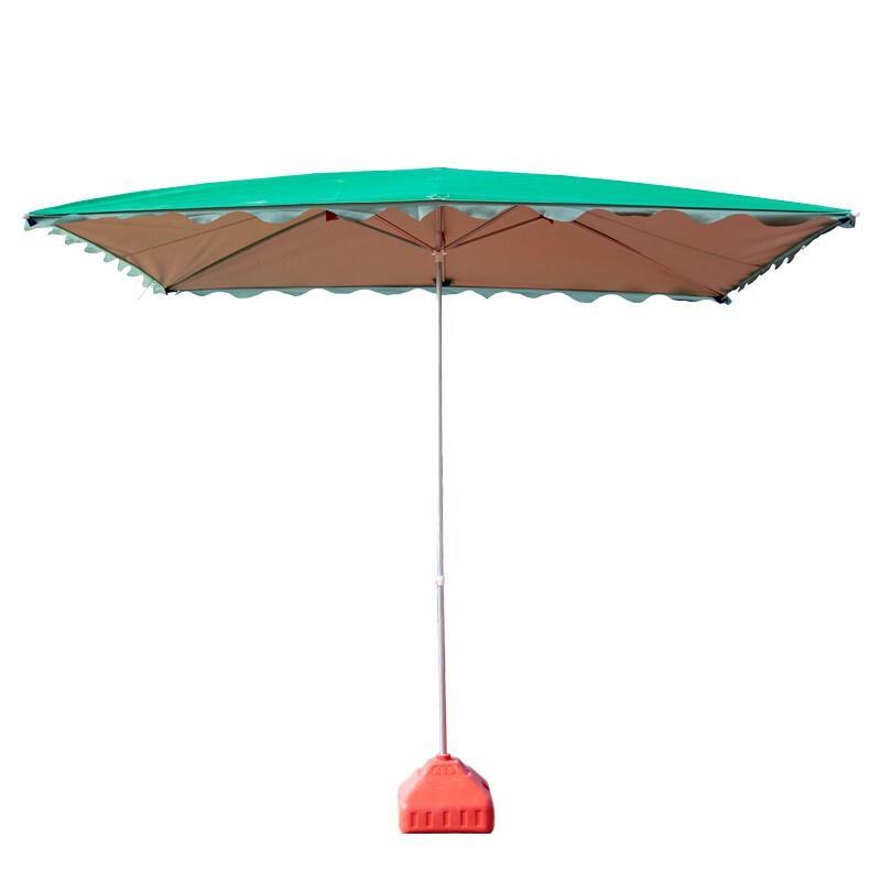 Sunshade Outdoor Canopy Stall Large Umbrella Rainproof Folding Large Square Sun Umbrella Thickened Inclined Umbrella Four Bones 2x1.5m