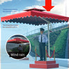 Сторожевой зонт, станция охраны, сторожевой зонт, зонт для двора, уличный зонт от солнца 2,1x2,1 м с волнистым краем