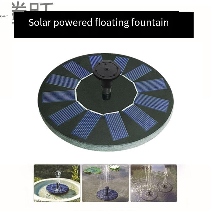 Leaping Fountain Nozzle Solar Floating Fountain Bird Feeder 1.4w5 Kinds Of Nozzles Maintenance Free Ty Without Rechargeable Battery