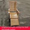 Бамбуковое кресло-качалка, кресло с откидной спинкой, складной балкон, плетеный стул из ротанга из массива дерева, утолщенное коричневое кресло-качалка, коричневая подушка
