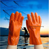 10 пар резиновых латексных перчаток для уничтожения рыбы. Охрана труда. Резиновые частицы. Противоскользящие. Износостойкие. Маслостойкие. Устойчивые к кислотам и щелочам. Оранжевый L. 