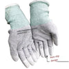 20 пар перчаток без пыли, перчатки с полиуретановым покрытием на палец, перчатки из углеродного волокна, заводская сборка электроники, серые, M 