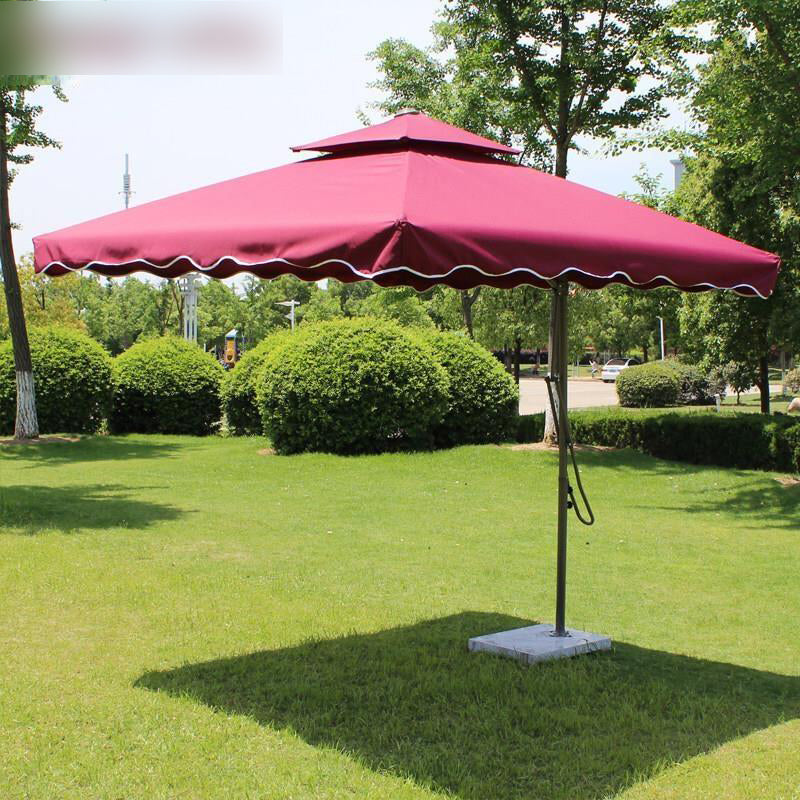 Outdoor Sunshade Umbrella Stall Umbrella Terrace Courtyard Umbrella 2.5 Rain Proof Model With Marble Seat