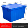 Пластиковая коробка Складская коробка для хранения Оборотная корзина С наклонной горловиной Вставная оборотная коробка Синяя 