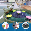Солнечная фонтанная лампа, открытый пейзаж, рокарий, бассейн, цветочный фонтан, микроплавающий фонтан, имитация цвета, разбрызгиватель 21 см