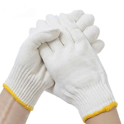 6 шт., 12 пар перчаток для охраны труда, перчатки из хлопчатобумажной нити, традиционная одежда для прядения 
