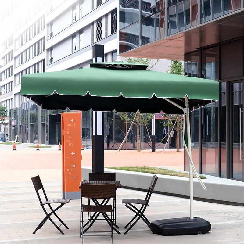 Outdoor Umbrella Courtyard Umbrella Stall Umbrella Security Umbrella Sun Umbrella 2.2m Sunshade (wine Red)