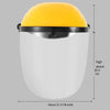 6 шт., защитный щиток для лица, защита от масляного дыма, кухонный чехол, маска для лица, желтый верх, белый экран для лица, 1 комплект 